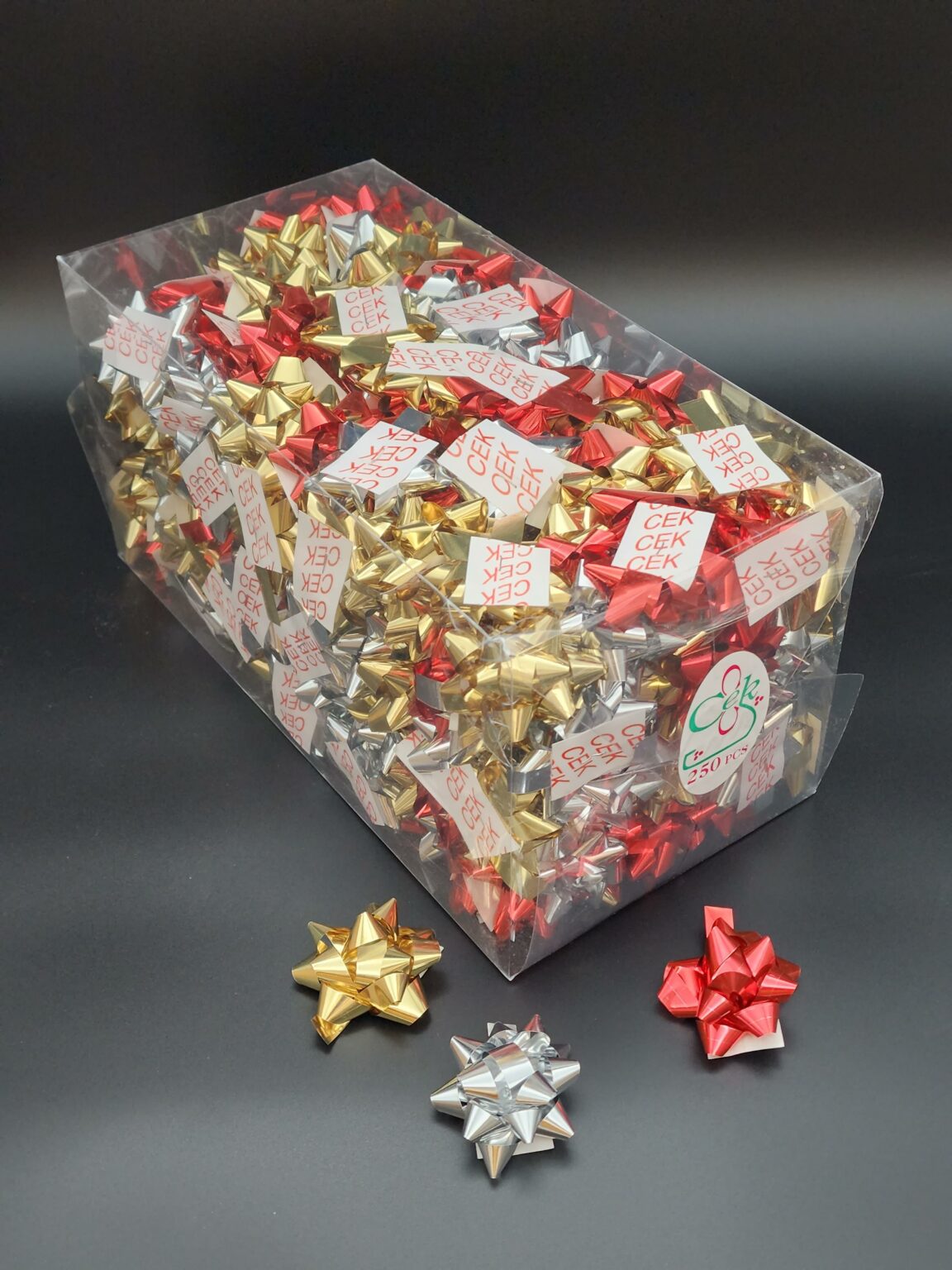 פרח מדבקה מטאלי